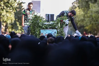تشییع پیکر دو شهید گمنام در روز شهادت امام جواد (ع)