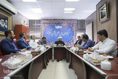 بازدید هادی مزینانی، رئیس مرکز فرهنگی خانواده ناجا از  سازمان قرآنی دانشگاهیان کشور