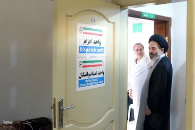 بازدید سرپرست حجاج ایرانی از مرکز پزشکی هلال احمر در مدینه