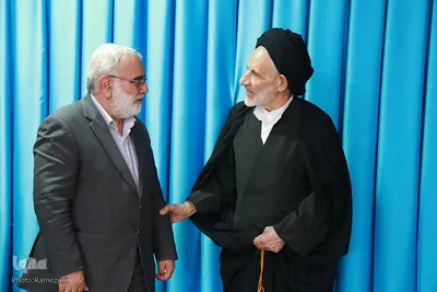 دیدار معاونت آستان قدس با آیت الله عبادی