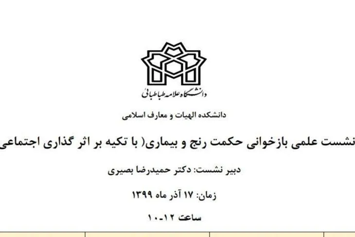 بازخوانی حکمت رنج و بیماری با تکیه بر اثرگذاری اجتماعی