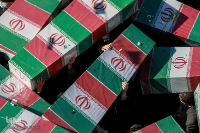 تشییع پیکر ۱۵۰ شهید گمنام در معراج الشهدا تهران