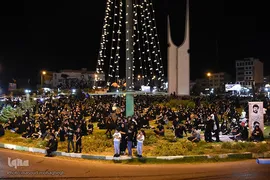 آیین عزاداری شب ششم محرم مسجد امام حسین(ع) سمنان