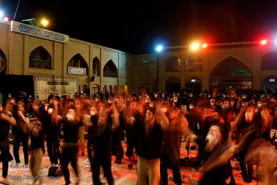 عزاداری شب هفتم محرم در امامزاده سید حمزه تبریز
