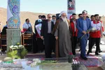 ادای احترام نماینده ولی فقیه در هلال احمر کشور به شهدای شهرستان محلات