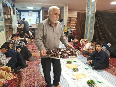 آیین معنوی اعتکاف در شهرستان اهر