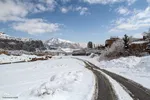 بارش اولین برف زمستانی رخت سفید بر تن ییلاقات استان یزد