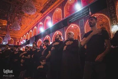 مراسم عزاداری سالروز شهادت امام علی (ع) در حرم امام حسین (ع)