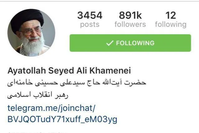 Serangan Tajam Para Takfiri, ke Laman Instagram Resmi Pemimpin Tertinggi Spiritual Islam