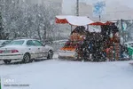 بارش برف در اراک