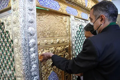 رونمایی از ضریح امامزاده سید احمد و سید محمود (امامزاده سید الصحرا) یزد‎