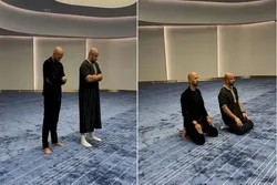 Petinju Amerika Salat dengan Lawan Mainnya yang Muslim di Masjid