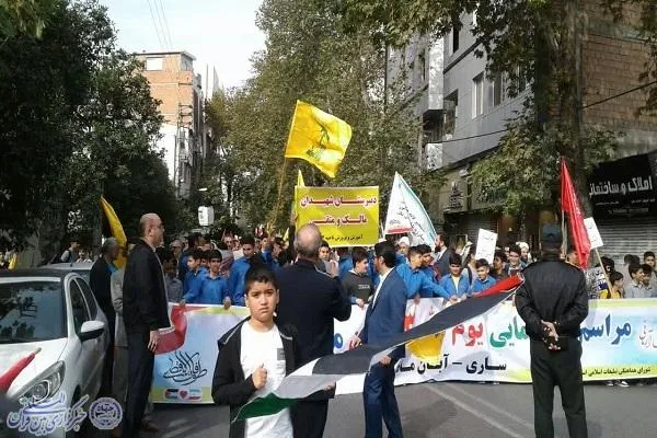 راهپیمایی سراسری یوم‌الله سیزدهم ابان ماه در ساری