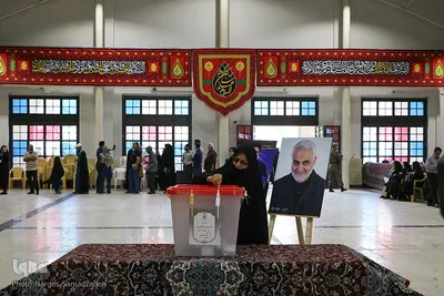 شور انتخابات در گلستان شهدای اصفهان