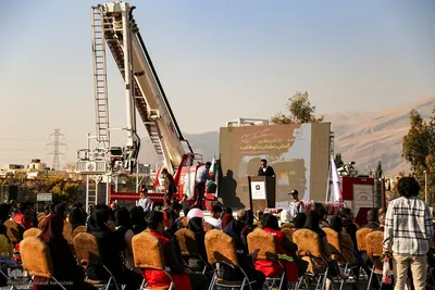 مانور آمادگی و مراسم پاسداشت آتشنشان داوطلب شیراز