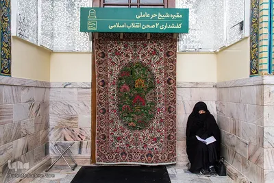 بارش برف در حرم امام رضا (ع)