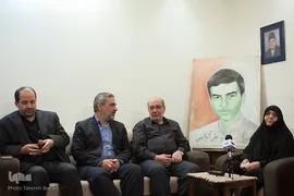 دیدار هفتگی جامعه قرآنی با خانواده طلبه شهید سیدعلی‌اکبر فاطمی نیری
