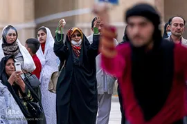 مراسم آیینی تعزیه در حرم شاهچراغ (ع)