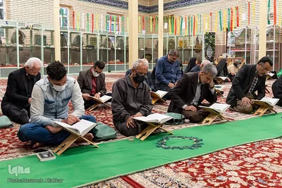 آیین جزء خوانی در آستان امامزاده محمد (ع) کرج