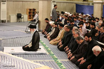 سوگواری ضربت خوردن حضرت امیرالمؤمنین(ع) در حسینه امام خمینی(ره)