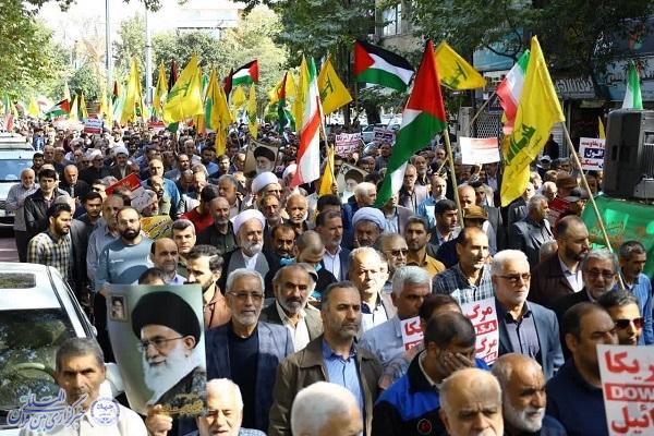 راهپیمایی ضد صهیونستی دیار علویان ساری