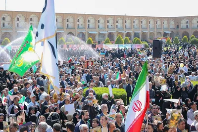مراسم راهپیمایی روز جهانی قدس در میدان امام (ره) اصفهان