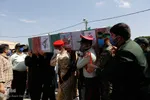تشییع شهید بسیجی امیرحسین علیخانی در قزوین