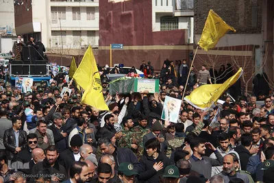 تشییع شهید مدافع حرم "سید قدرت موسوی" در سمنان
