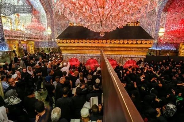 حضور میلیونی زائران در حرم علوی از قاب تصاویر