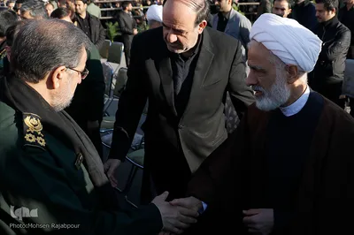 چهره ها در مراسم خاکسپاری شهید س‍پهبد قاسم سلیمانی/ کرمان