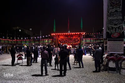 مراسم عزاداری شب چهارم محرم در محله زمزم