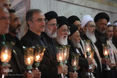 آیین خطبه خوانی شب عاشورا در حرم مطهر رضوی