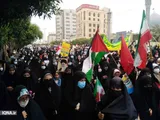 راهپیمایی روز قدس مردم شیعه و اهل‌سنت بوشهر+ عکس و فیلم