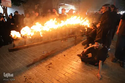آیین سنتی مشعل گردانی در قم