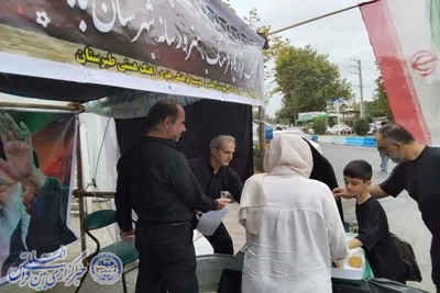  فعالان فرهنگی، هنری و رسانه‌ای بابلسر در موکب قرارگاه فرهنگ، هنر و رسانه