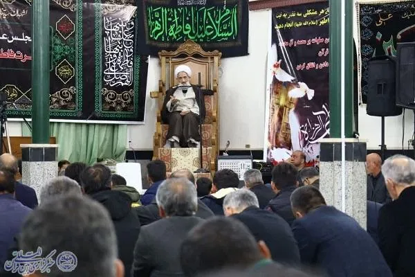 آیین شب شهادت حضرت زهرا سلام الله علیها در مسجد سجادیه بابلسر