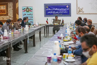 نشست خبری امیر سرتیپ دوم ابوالقاسم رضایی فرماندهی ارشد نظامی ارتش در منطقه فارس