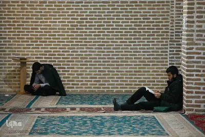 مراسم معنوی «اعتکاف» در قزوین