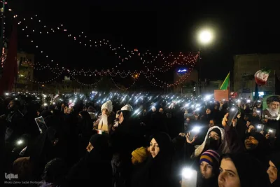 تجمع مردم درچه در سوگ شهادت رهبر انقلاب