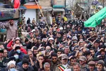 تشییع دو شهید گمنام دفاع مقدس بر شانه‌های مردم شهیدپرور ملایر