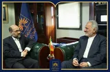 دیدار و گفت‌وگوی رئیس سازمان اسناد و کتابخانه ملی ایران با عباس سلیمی