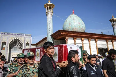 تشییع پیکر شهید امنیت در شیراز‎