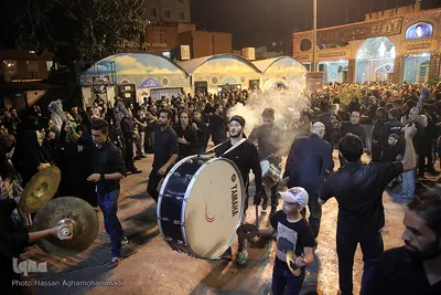 عزاداری شب عاشورای حسینی در امامزاده حسن (ع)