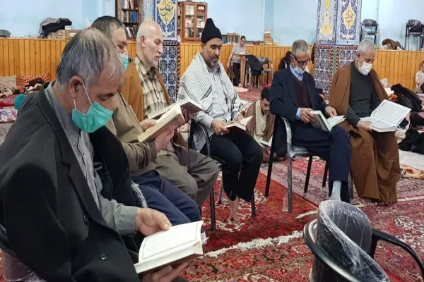 مراسم معنوی اعتکاف در مسجد جامع اردبیل 