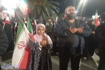 چهل نهمین شب اجتماع مردم ولایت مدار شهرستان بابلسر با محوریت روز ارتش