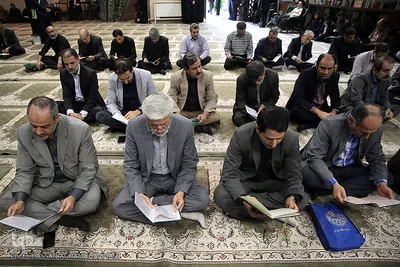 مراسم یادبود دو جهادگر شهید حادثه تروریستی مجلس