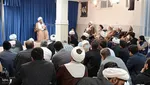 دیدار طلاب و علمای همدانی مقیم قم با ایت الله نوری همدانی‎