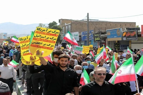 راهپیمایی اراکی‌ها در محکومیت اقدامات هنجارشکنانه اخیر