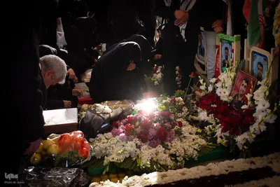 مراسم چهلم شهدای حوادث دی‌ماه در گلستان شهدای اصفهان