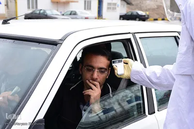 طرح فاصله گذاری اجتماعی در ورودی شهر تبریز